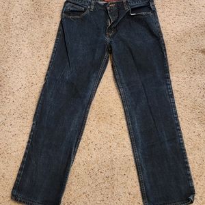 Mens Arizona Original Straight Fit Jeans - Dark Navy Blue - Size 36in x 32in